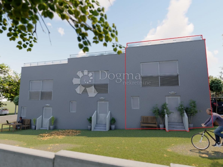 Umag okolica - atraktivna kuća u nizu s pogledom na more