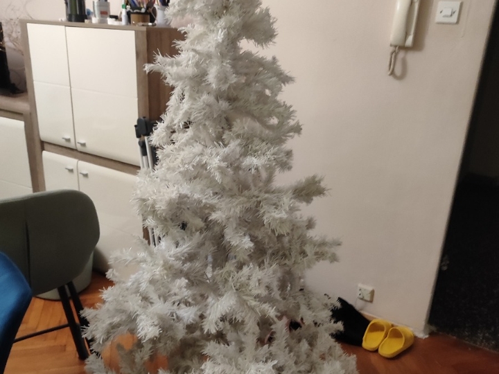 Božićno drvce bijele boje