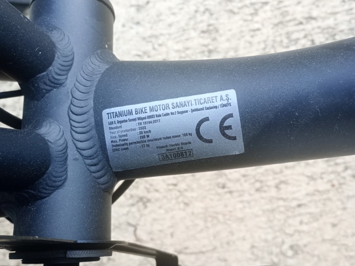 Ape Ryder A10, električni bicikl