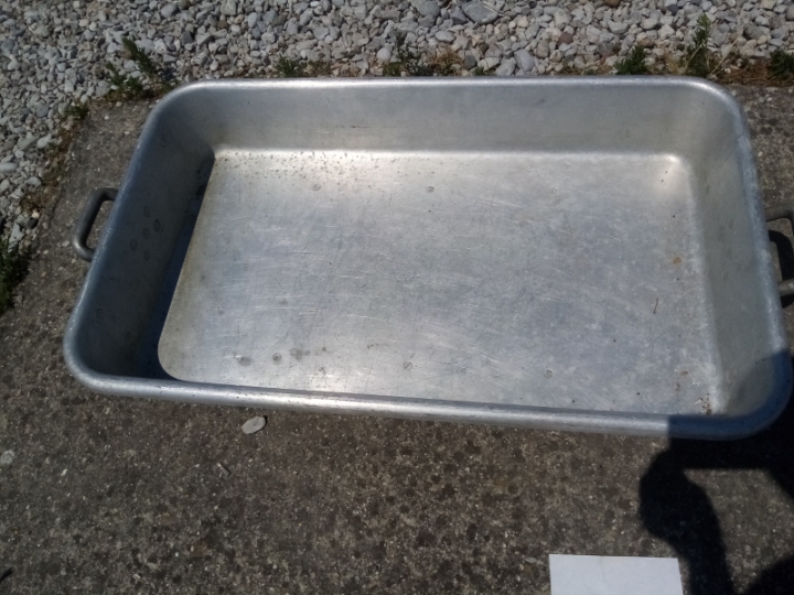 Aluminij tepsija za odojak, dim. 95x55x15