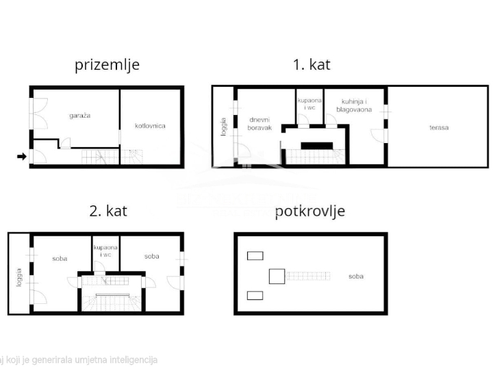 Kastav, kuća u nizu