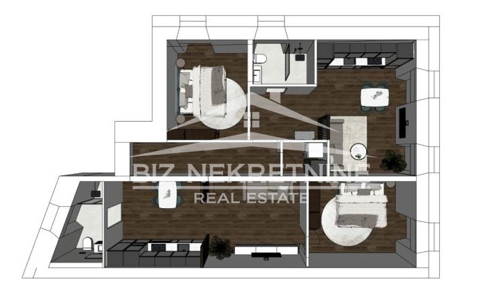 Centar - stan sa dva app - korak do Korza