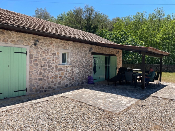 Kuća s bazenom, okružena zelenilom