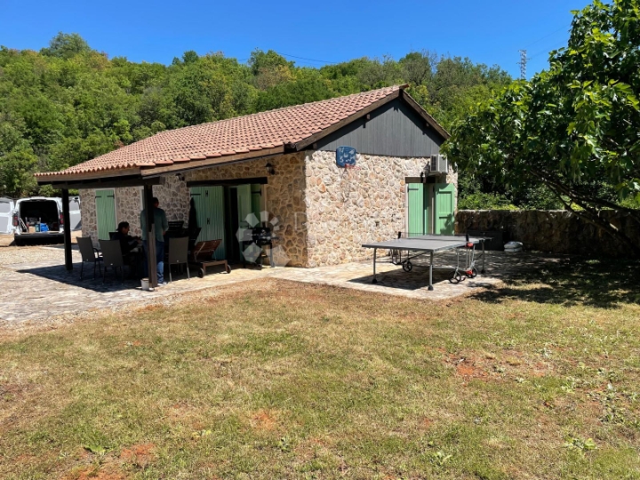 Kuća s bazenom, okružena zelenilom