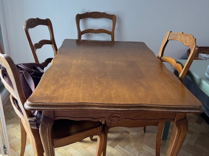 Vintage stol i 6 stolica