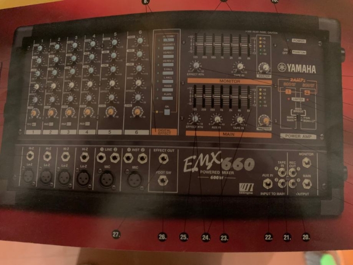 Mixer pojačalo 2 x 300 W Yamaha