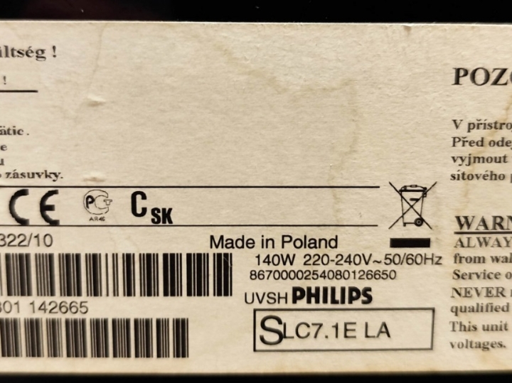 Philips lcd TV 82 cm