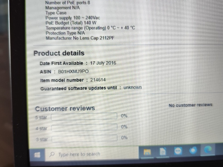 Gigabitni PoE Switch, 8 kanala