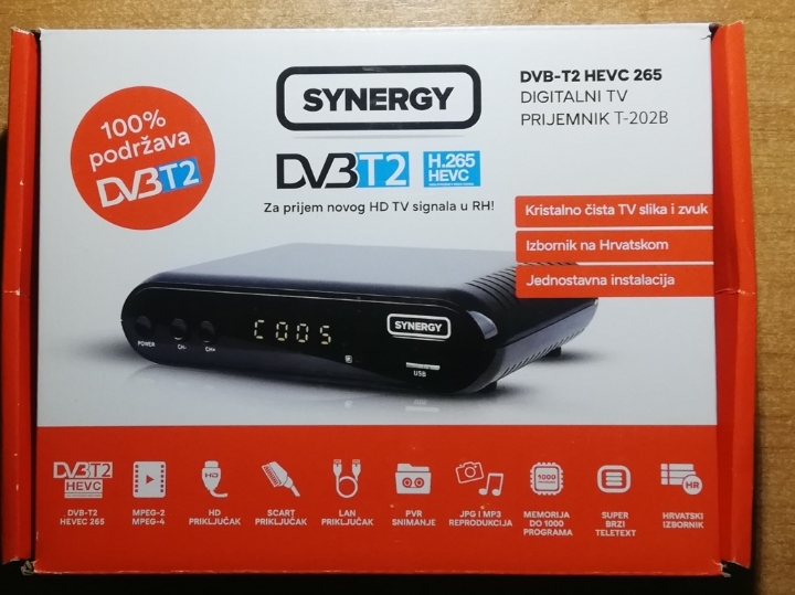 Prtijemnik za DVBT-2 signal