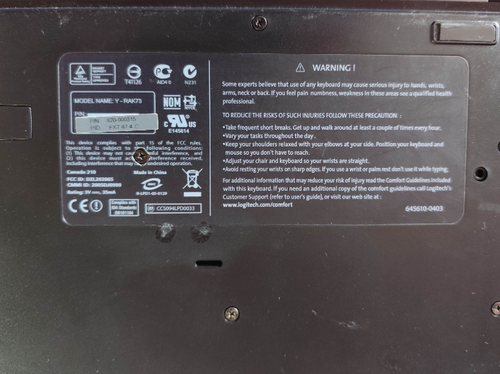 Logitech miš + tipkovnica, bežično