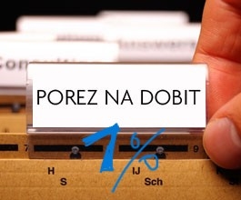 Plaćanje dobiti samo 1-3%