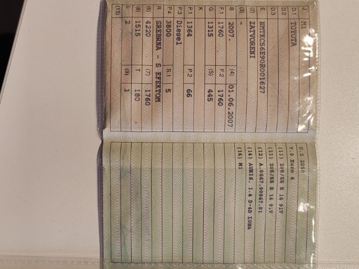 Toyota Auris 1.4 D prodajem