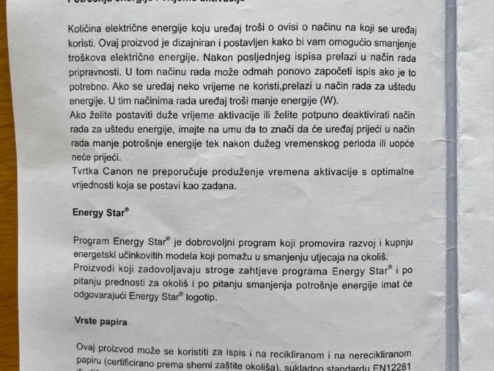 Printer i scanner PIXMA MX455 gotov