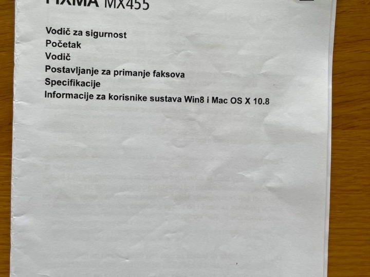 Printer-scanner Pixma MX455