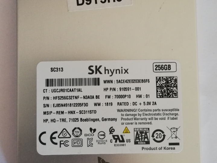 SSD Hynix 256Gb
