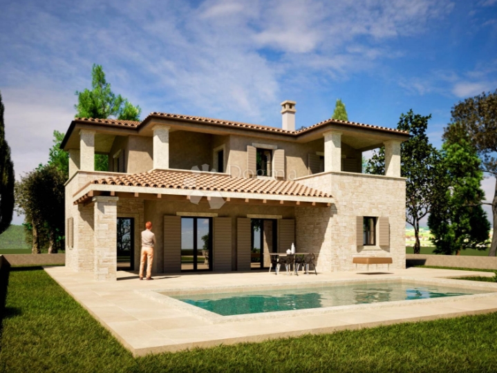 Poreč okolica - luksuzna vila s 4 spavaće sobe, pogled more!