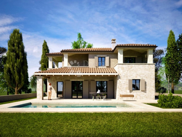 Poreč okolica - luksuzna vila s 4 spavaće sobe, pogled more!