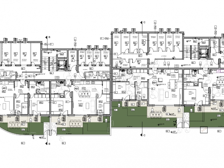 Dvosoban stan s vrtom, moguć kredit! (A-S1)