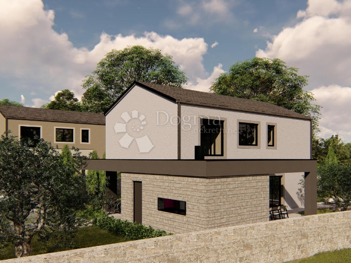 Zemljište s građevinskom dozvolom za dvije kuće