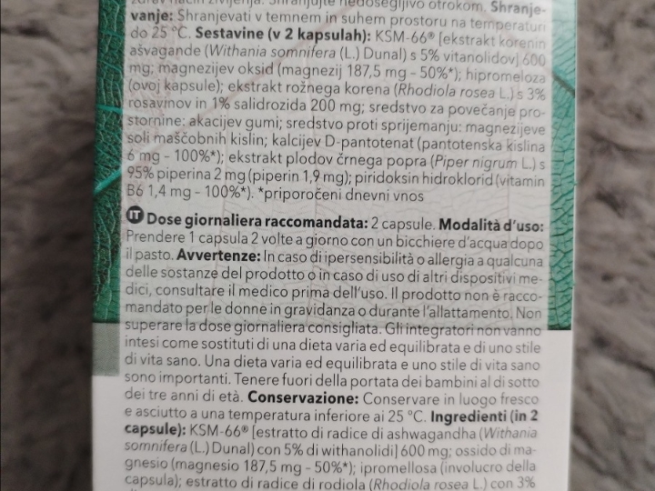 Adrenalux tabl-ravnoteža kortizola