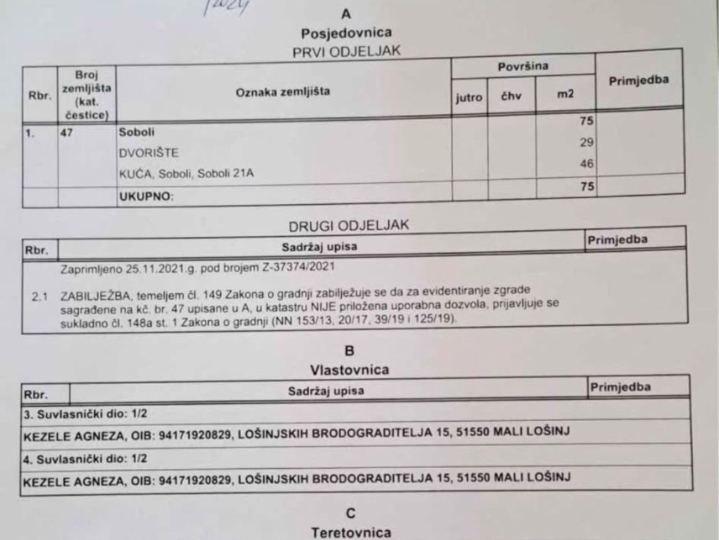 Starina  Grobnik mijenjam za stan