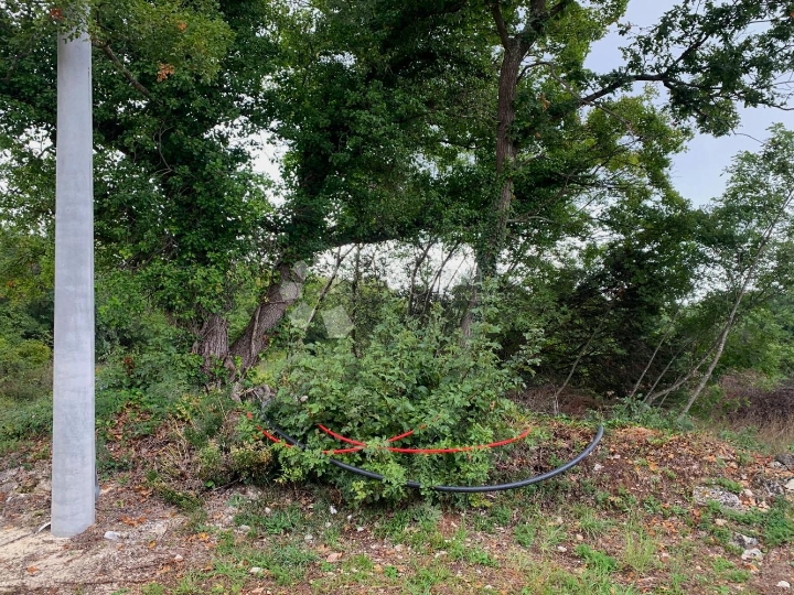 Rakalj – parcela s dozvolom, pogled na more