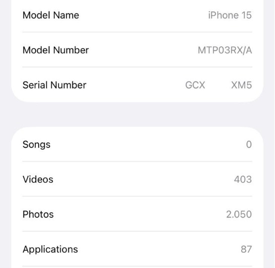 IPhone 15 128GB – baterija 94%