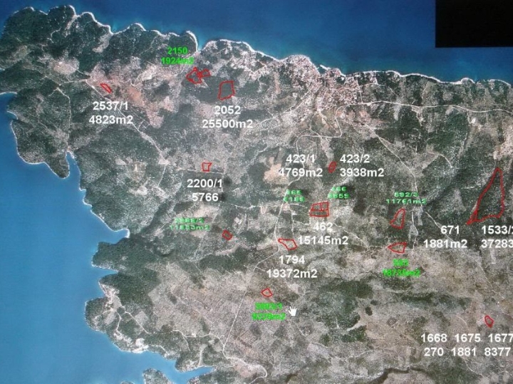 Zemljište Sutivan, otok Brač