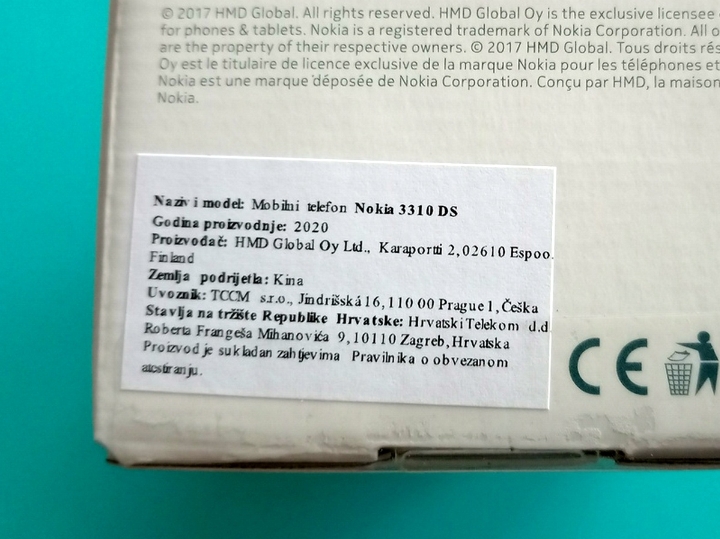 Nokia 3310 2017 DS nova originalna