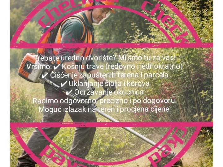 Oglas iz usluge košnja trave