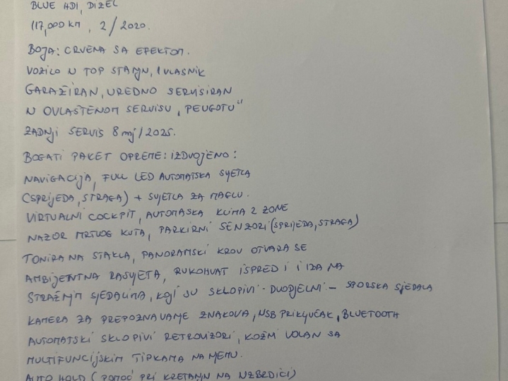 Peugeot 3008 blue hdi 130, 1 vl.