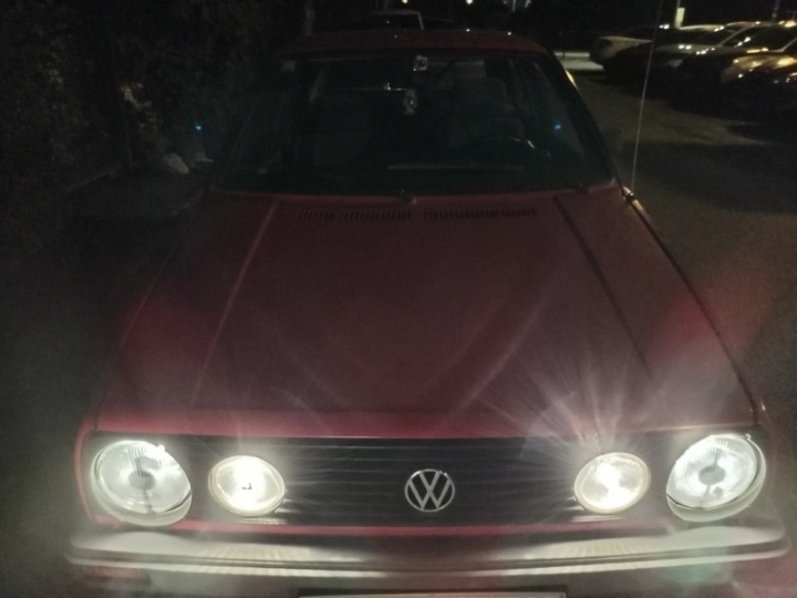 VW Golf 2, 1.6D, 1987. god., crveni
