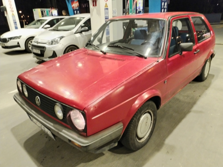 VW Golf 2, 1.6D, 1987. god., crveni