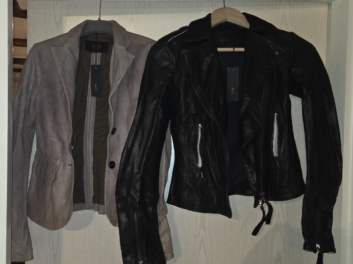 Dvije nove ženske kožne jakne