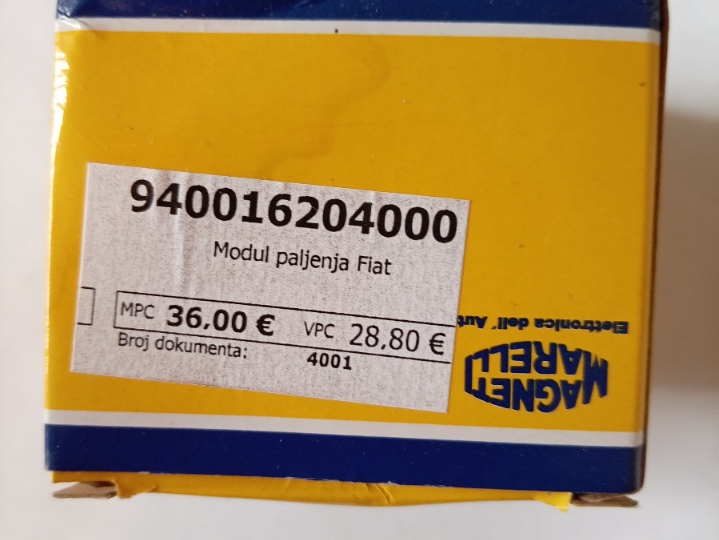 Modul paljenja za Fiat Uno