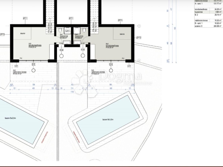 Otok Krk, Risika, nova kuća s bazenom