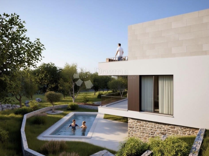 Otok Krk, Risika, nova kuća s bazenom