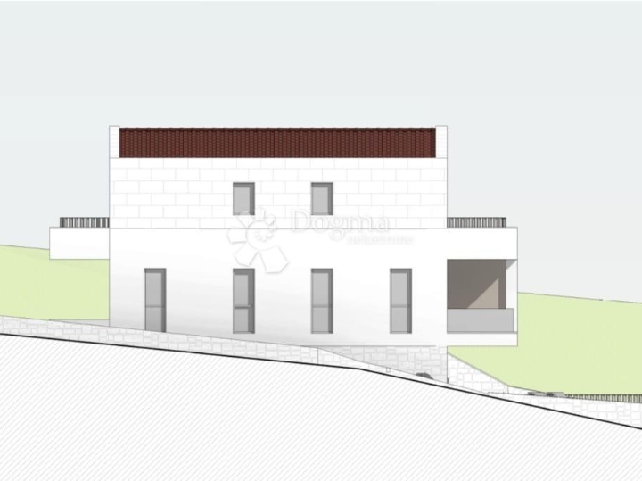 Otok Krk, Risika, nova kuća s bazenom