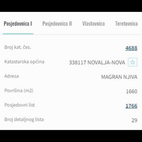 Sniženo! Građevinsko zemljište 1660m2