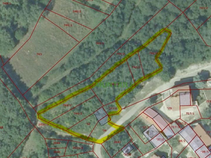 Građevinsko zemljište 1750m2 Tinjan