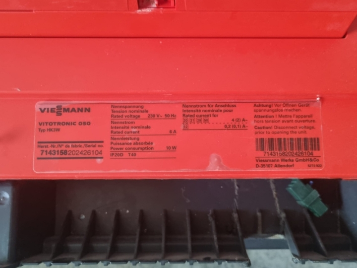 Peć Viesmann, tank i termostat