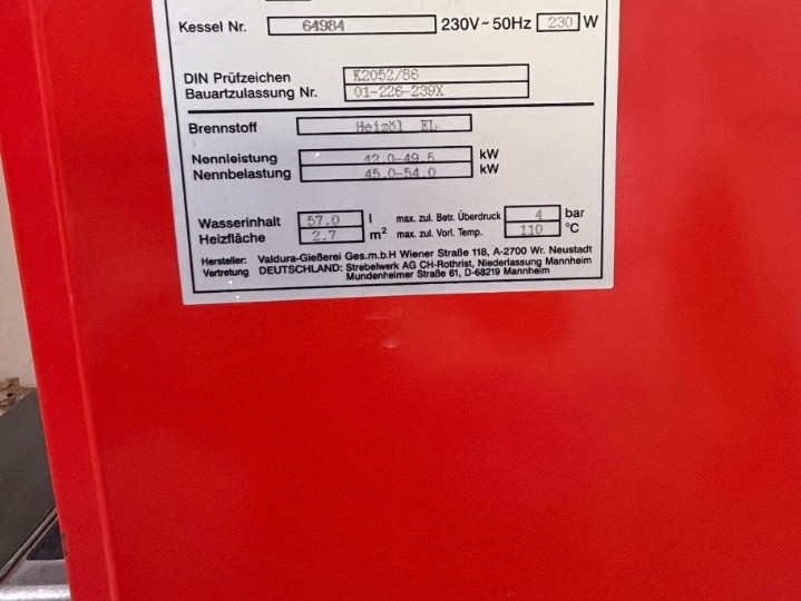 Peć za centralno na lož ulje i bojler