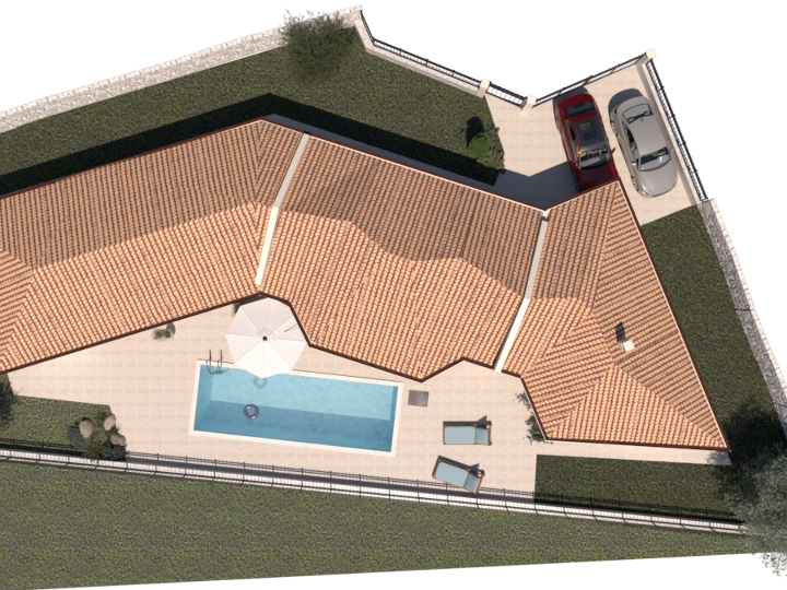 Započeta gradnja vile s bazenom