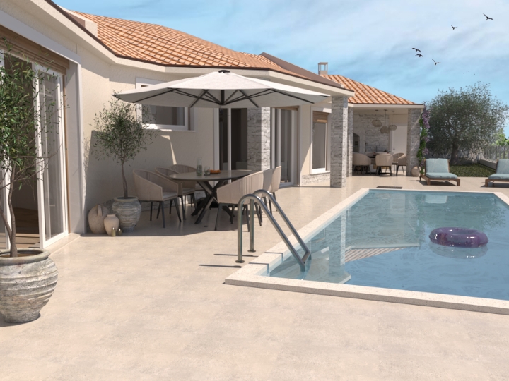 Započeta gradnja vile s bazenom