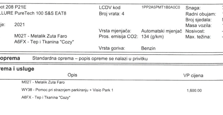 Peugeot 208 Allure, 1.2 Automatic