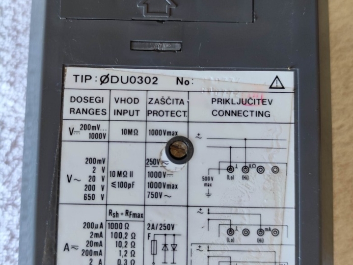 Digitalni multimetar Iskra