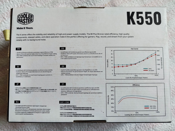 ATX napajanje 550W Coolermaster