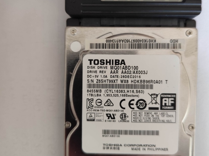 Hdd 2,5"  Toshiba 1Tb