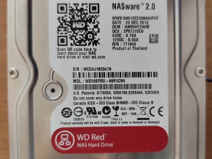Hdd za PC, 1Tb WD Red