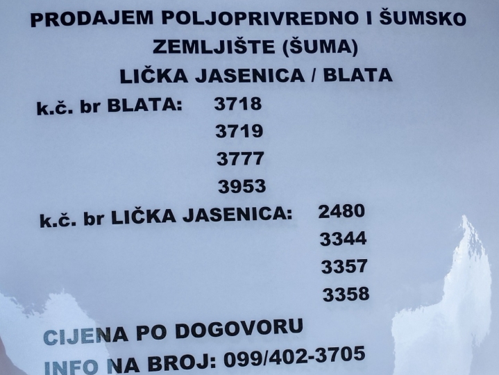 Prodajem šumu, livade,